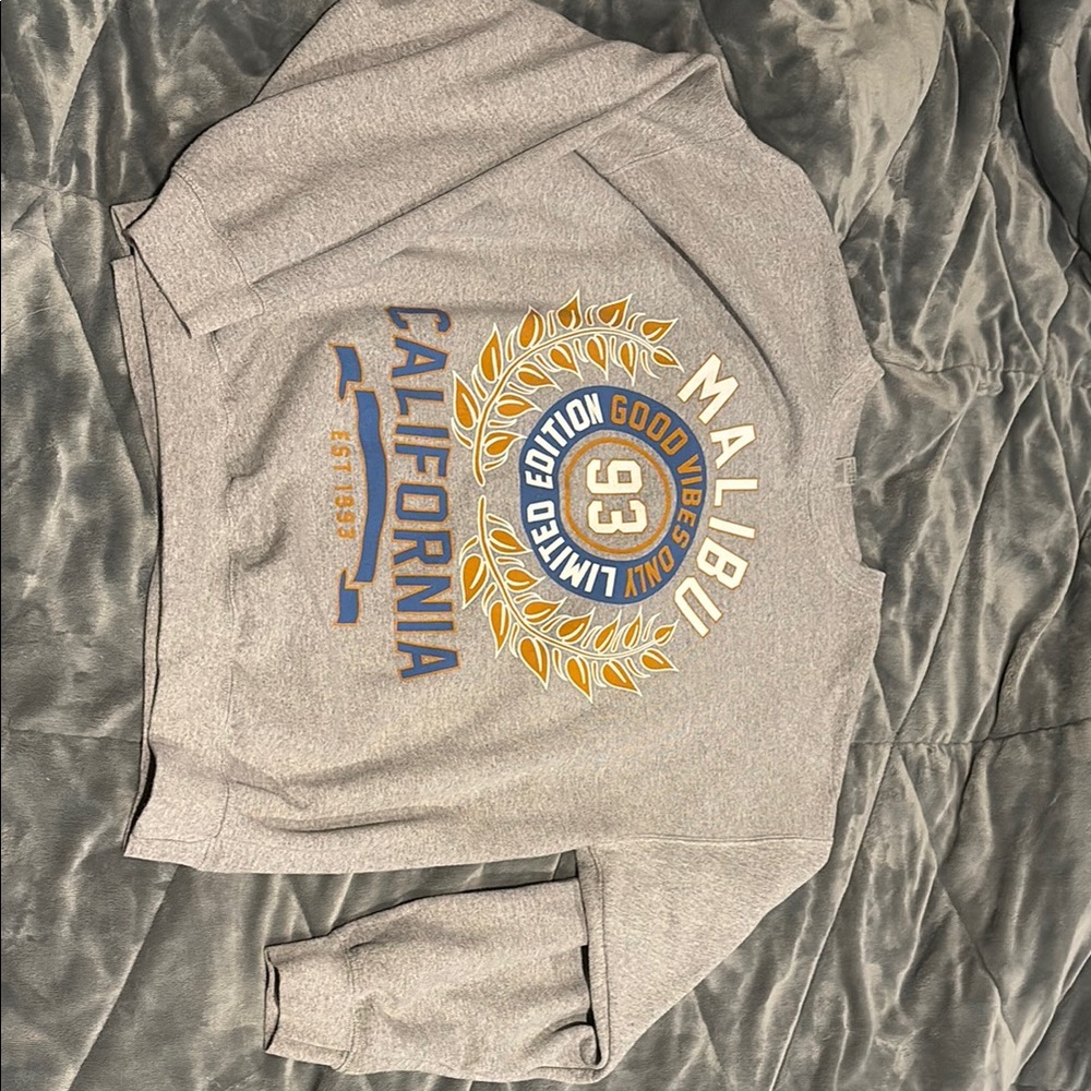 Gray Malibu Graphic Sweater